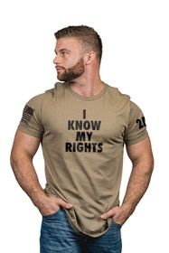 Nine Line My Rights Short Sleeve T-Shirt in Coyote